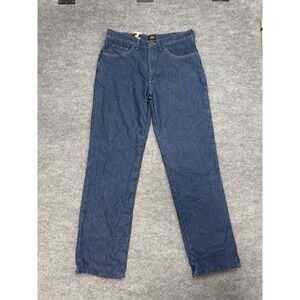Lee Relaxed Fit Straight Leg Lined Jeans Dark Wash Workwear 34x34 With Tags